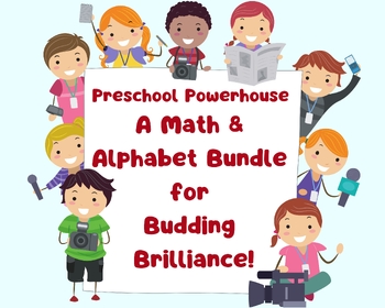 Preview of Preschool Powerhouse: A Math & Alphabet Bundle for Budding Brilliance!