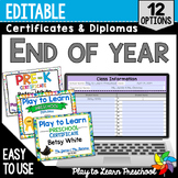 End-of-Year Certificates & Diplomas for Preschool and PreK