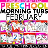 Preschool + Pre-K February Morning Tubs | Morning Work Bin