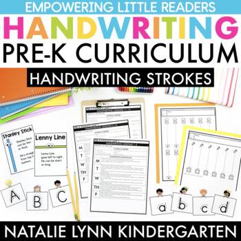 Preview of Preschool + Pre-K Handwriting Curriculum Unit | Handwriting Practice
