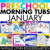 Preschool + Pre-K January Morning Tubs | Morning Work Bins