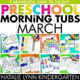 Preschool + Pre-K March Morning Tubs | Spring Morning Work