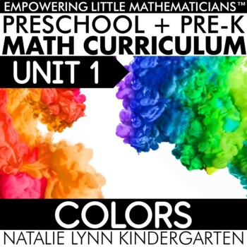 Preview of Preschool + Pre-K Math Curriculum Colors Unit 1 PREK GUIDED MATH
