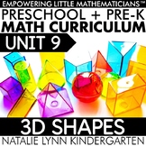Preschool + Pre-K Math Solid 3D Shapes Unit 9 PREK GUIDED 