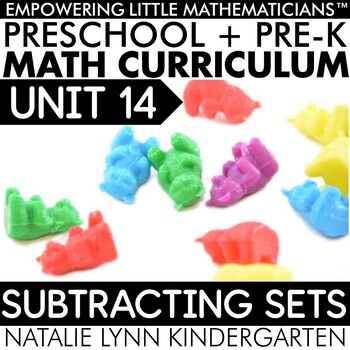 Preview of Preschool + Pre-K Math Subtraction Unit 14 PREK GUIDED MATH CURRICULUM