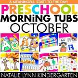 Preschool + Pre-K October Morning Tubs | Morning Work Cent