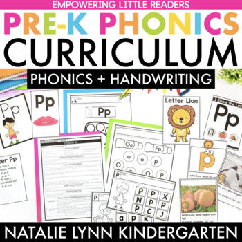 Preview of Preschool + Pre-K Phonics Curriculum SCIENCE OF READING Alphabet Curriculum