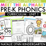 Preschool + Pre-K Phonics Unit 1 Meet the Alphabet Curricu