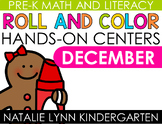 Preschool + Pre-K Pocket Dice Centers DECEMBER Math and Li