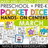 Preschool + Pre-K Pocket Dice Centers MARCH Spring Math an
