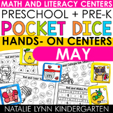 Preschool + Pre-K Pocket Dice Centers MAY Spring Math and 