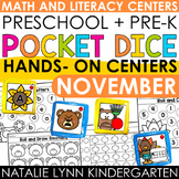 Preschool + Pre-K Pocket Dice Centers NOVEMBER fall Math a