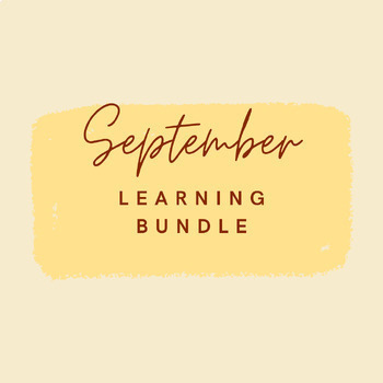 Preview of Preschool/Pre-K September Learning Bundle