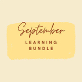 Preschool/Pre-K September Learning Bundle