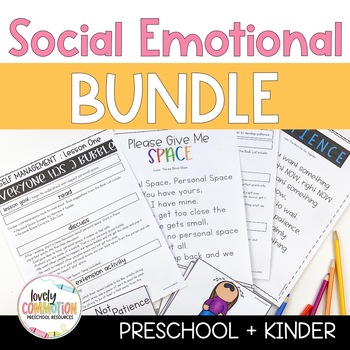 Preview of Preschool + Pre-K Social Emotional Learning Curriculum Bundle