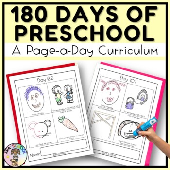 Preview of Preschool Curriculum | Morning work | Preschool Pre-K Special Education 180 days