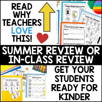 Preschool (PreK, Pre-K) Summer Review - Summer Homework | TpT