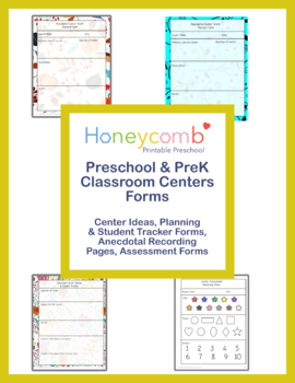 Preview of Classroom Observation Forms for Centers