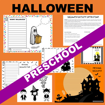 Preview of Preschool PreK Halloween Writing Activities