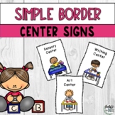 Preschool PreK Head Start Center Area Signs