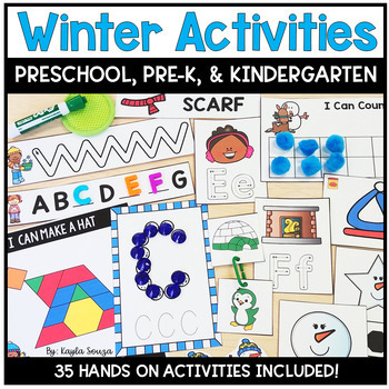 Preview of Preschool & PreK Winter Activities & Centers