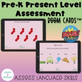 Preschool Present Level Assessment Boom Cards ™