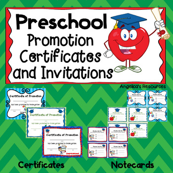 End of the Year Awards: Preschool Diploma Promotion Certificates