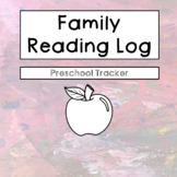 Preschool Reading Log & Book Tracker: Apples