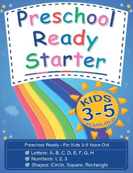 Preview of Preschool Ready - Starter Workbook - Learn To Read And Write - Kids 3-5 Yrs Old