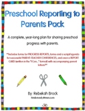 Preschool Reporting-to-Parents Pack: Parent-Teacher Confer