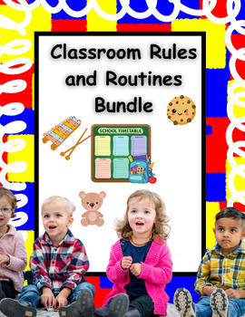 Preview of Preschool Rules and Routines Bundle