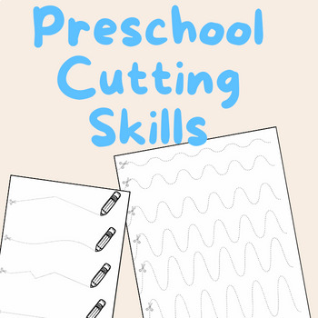 Preview of Preschool SCISSOR SKILLS Cutting Practice Handwriting Fine Motor Activities