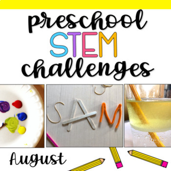 Preview of Preschool STEM Challenges: August