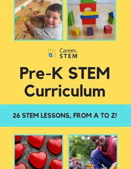Preview of Preschool STEM Curriculum - 26 STEM activities from A to Z for PreK!