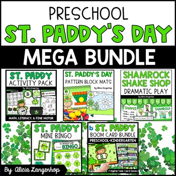 Preview of Preschool Saint Patrick's Day Activities Mega Bundle