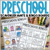 Preschool Scavenger Hunt & Bingo Board