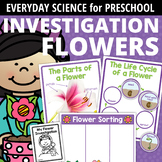 Preschool Science Center - Flower Science - Spring Science