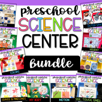 Preview of Preschool Science Centers Bundle