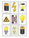 Preschool Science. Electricity Memory Matching children le