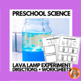 Preschool Science Lava Lamp Experiment: Letter L Direction