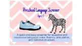 Preschool Screener BOOM Cards - Ages 2-3