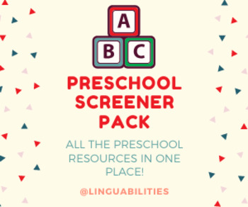 Preview of Preschool Screener Bundle