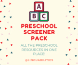 Preschool Screener Bundle