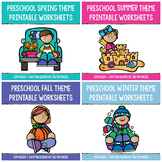 HUGE Preschool Seasons Printable Worksheets Bundle PERFECT