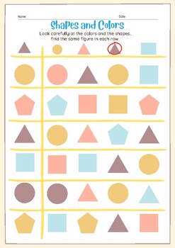 Preview of Preschool Shape Tracing, Basic Shape Tracing, Shape Tracing Worksheets,33pages