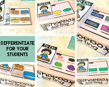 Download Preschool Color Activities | Sorting Task Box by Structured Fun Teaching