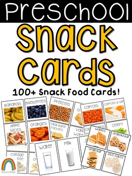 Preview of Preschool Snack Cards