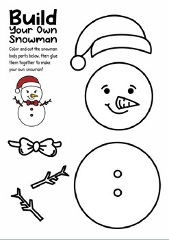 Preschool Snow Worksheet by dorori | TPT