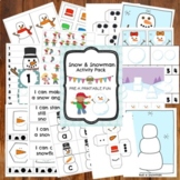 Snow & Snowman Activities - Preschool Winter Themed Learni