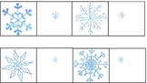 Preschool Winter Snowflake Matching- Work with a Magnifyin